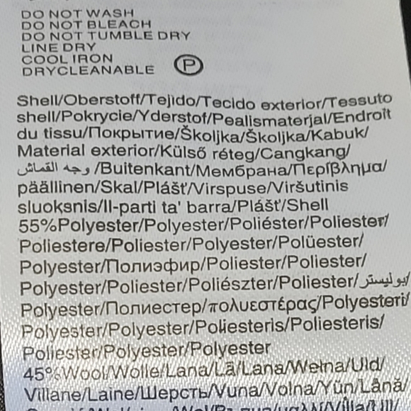 NWT ONLY  Wool 3/4  Length Winter Black Coat Stand Up ColLar Medium Weig… - Picture 7 of 12